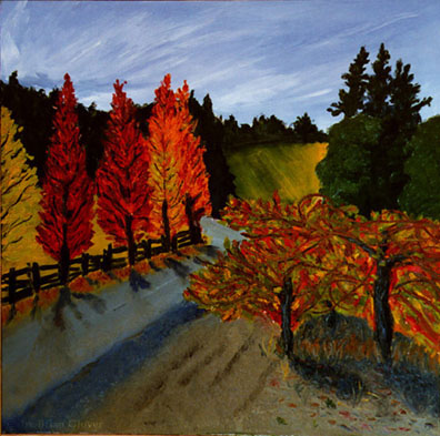 "Vineyard and Road"